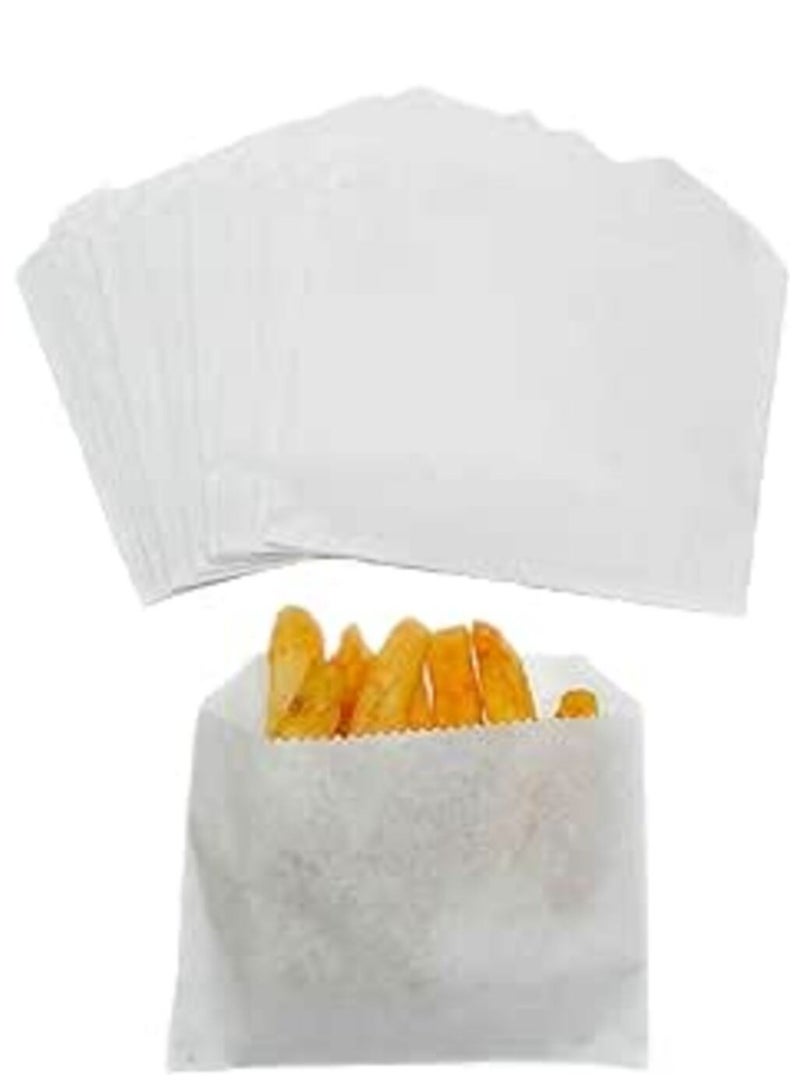Grease-resistant snack bags Serving bags for French fries, onion rings, and more Perfect for outdoor entertaining Keeps hands grease-free  - Image 1
