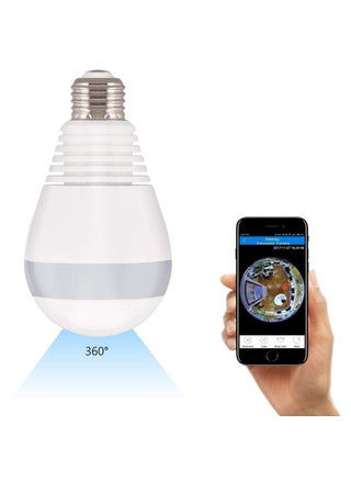 MatLogix Dual Lens Smart CCTV Camera WiFi IP Home Security Camera Double Side View Rotating Pan Tilt 2 Way Talk Auto Tracking Motion Detection Indoor CCTV IP Camera Bulb Camera - pzsku/ZEEFCF5E23E87D1E32B59Z/45/1746723689/909a6efe-5a6c-4305-91db-9b2931408899