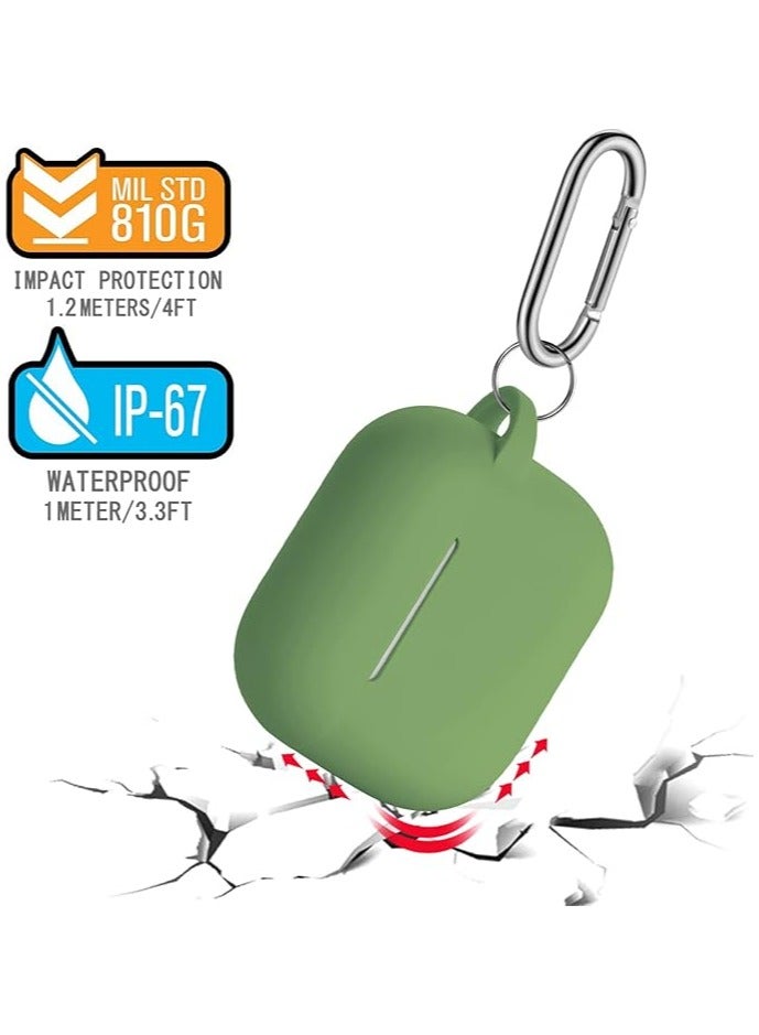 ويكسون غطاء حماية ايربودز  3 واق مضاد للصدمات من السيليكون حافظة apple airpods pro 3  اخضر زيتي - Image 4