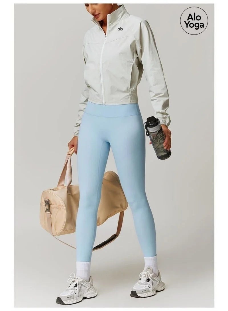 Alo Yoga Women's Windproof Sun Protection Ultra Thin Lightweight Sports Jacket for Yoga and Outdoor Fitness - Image 4