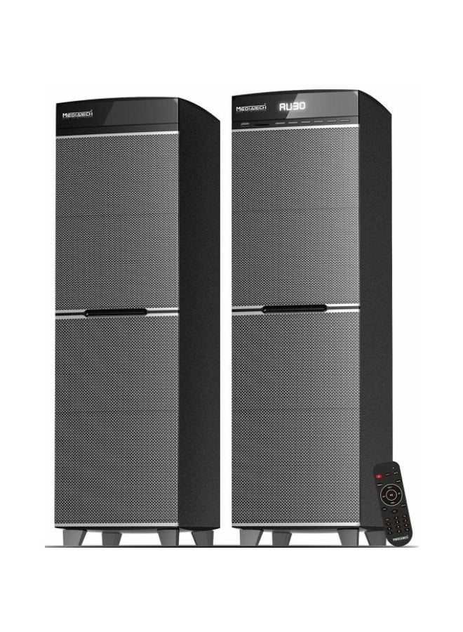 ميديا ​​تك مكبر صوت ، لاسلكي، 120 واط، MT-8800 - اسود