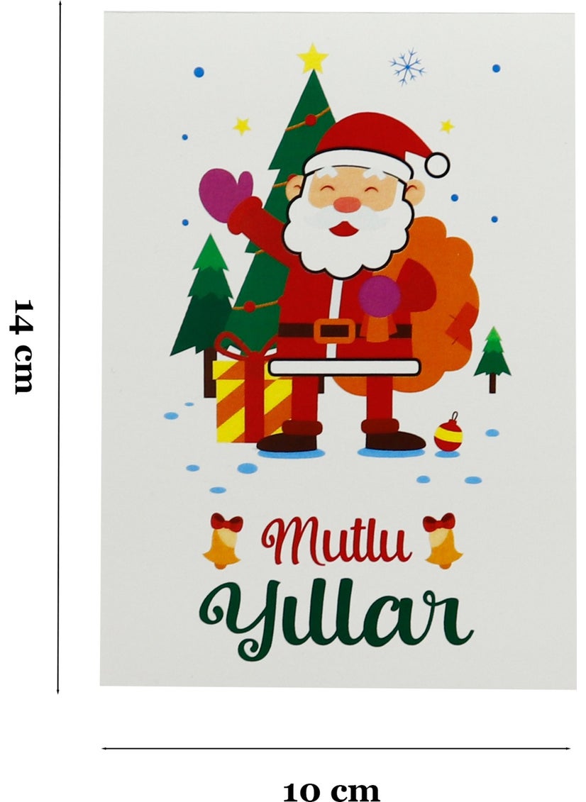 Repro Design 10X14 cm New Year Themed 5 Pieces Greeting Card Model-12 Happy New Year  - Image 5