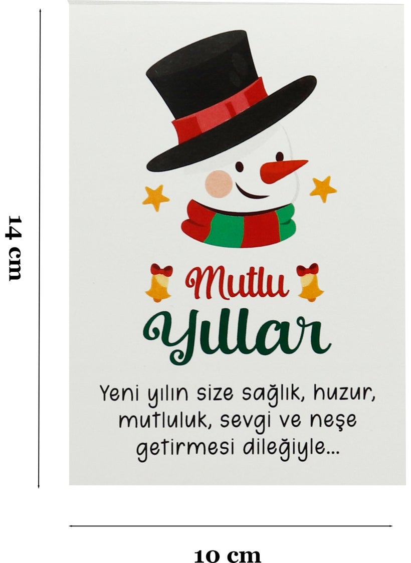 Repro Design 10X14 cm New Year Themed 5 Pieces Greeting Card Model-12 Happy New Year  - Image 4