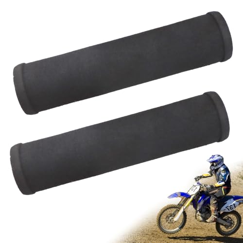 TWZKXC 2 Pcs 787 Inch Crossbar Handlebar Pad Handlebar Protector Round Foam Motorcycle Pad Dirt Bike Handlebar Protector for ATV Motocross Bike Bar High Density Foam Pad Motorcycle Black Taper Bar Pad - Image 1