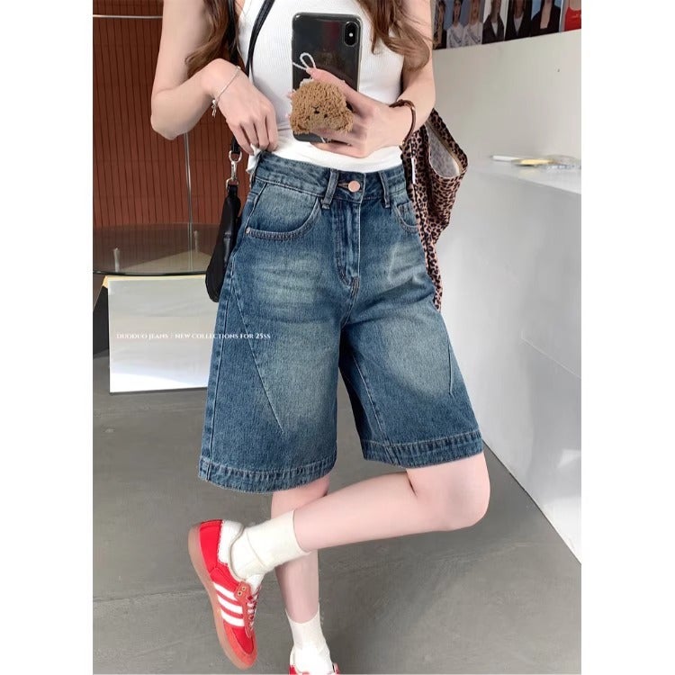 جينز نسائي فضفاض ومناسب للجميع بخصر عالٍ من سبايس جيرلز بتصميم قديم، صيف 2025 - Image 5