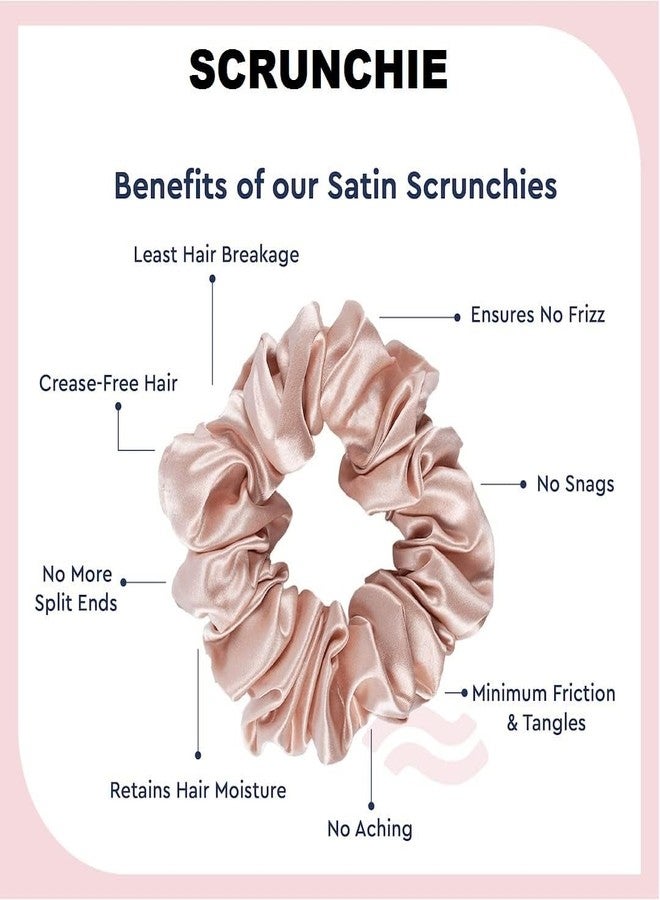 Weykings scrunchies for Women, Pack of 12, Satin Scrunchies (Multicolor) - Image 4