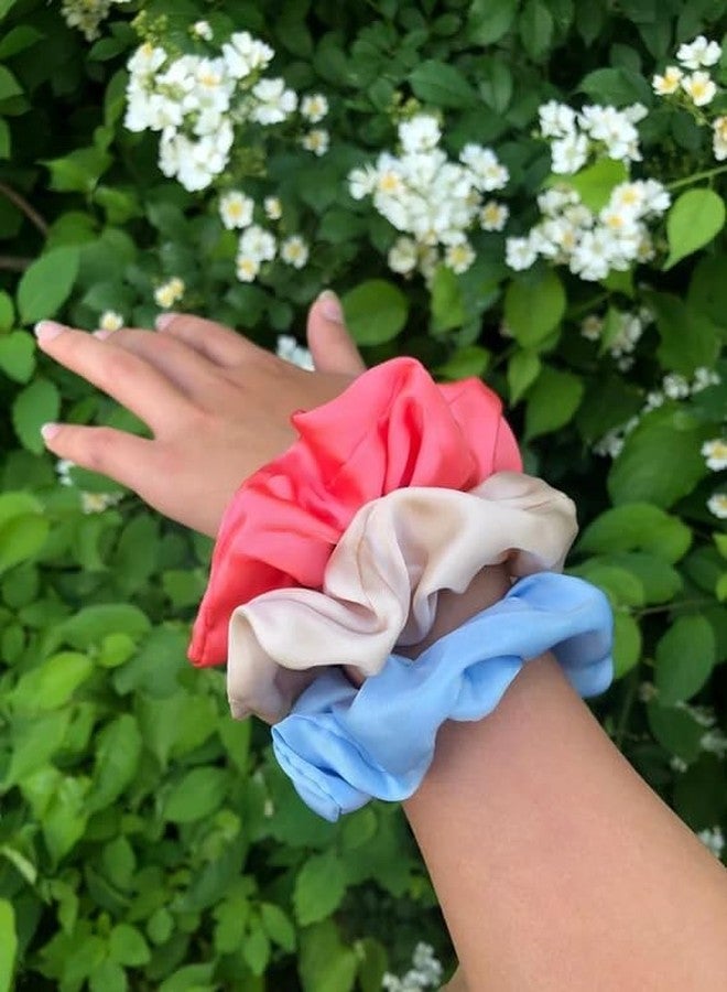 Weykings scrunchies for Women, Pack of 12, Satin Scrunchies (Multicolor) - Image 5