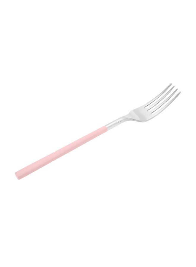 Loquat Stainless Steel Fork Pink/Silver 20.2x2.3cm - Image 2