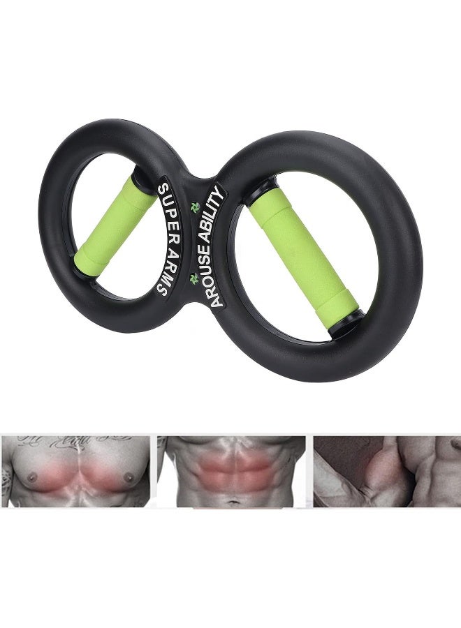 ANGGREK Grip Strength Trainer, ANGGREK Arm Force Exercising Tool 8 Shaped Promote Circulation Wrist Strength Trainer Fitness Equipment 10kg - Image 4