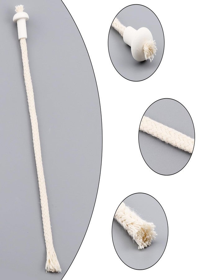 CHGCRAFT 10 Sets Lap Alcohol Burner Lamp Kit Including Plastic Lamp Caps Cotton Cord Wicks Porcelain Wick Holders for Replacement Ceramic Holders Torch Wine Bottle Oil Candle Lamp - Image 4