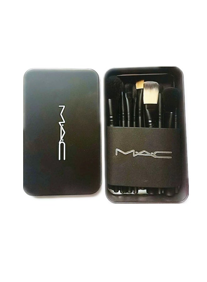 MAC Makeup brush iron box makeup brush sets 12 Pieces - Image 1