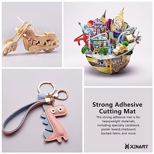 XINART Cutting Mats for Cricut Maker 3,Explore 3,Maker,air 2,12x12 inch Standard+Light+Strong Grip 3 Mats Xinart 12x12" Variety Adhesive Replacement Cut Mats for Cricut - Image 5