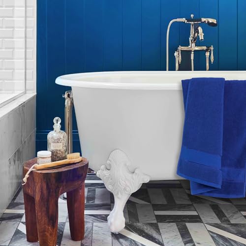 COZYART Royal Blue Bath Towels Set 6 Piece, 2 Bath Towels 2 Hand Towels 2 Washcloths, Luxury 100% Turkish Cotton 650GSM Hotel Quality, Soft, Absorbent, Towel Sets for Bathroom - Image 5