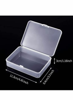 Y&D Mini Plastic Storage Containers Box for Collecting Small Items Clear 4.45x3.3x1.18in 6 Pieces  - Image 4