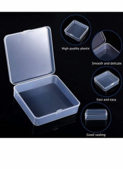 Y&D Mini Plastic Storage Containers Box for Collecting Small Items Clear 4.45x3.3x1.18in 6 Pieces  - Image 3