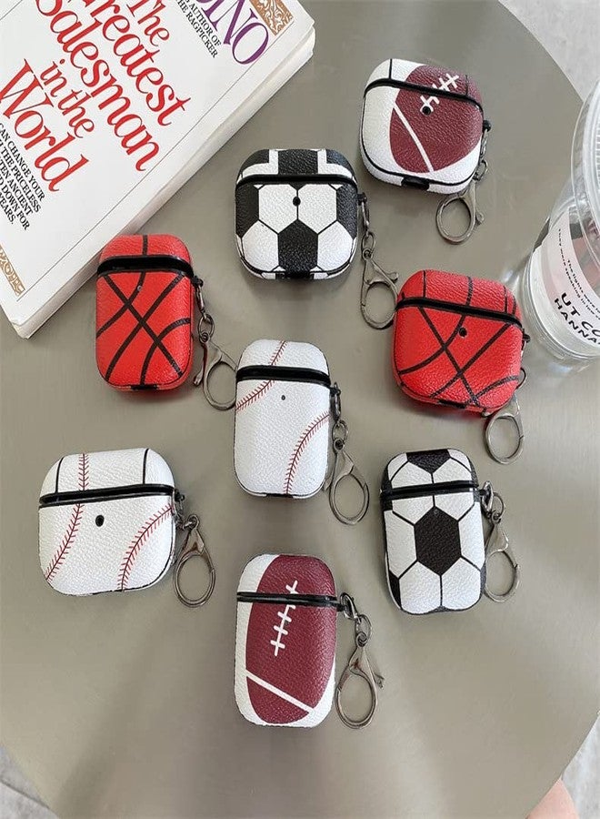 LEWOTELeather Case Compatible with Apple Airpods Pro & Pro 2 Funny Cute Cover(Basketball) - Image 3