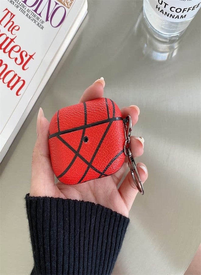 LEWOTELeather Case Compatible with Apple Airpods Pro & Pro 2 Funny Cute Cover(Basketball) - Image 2