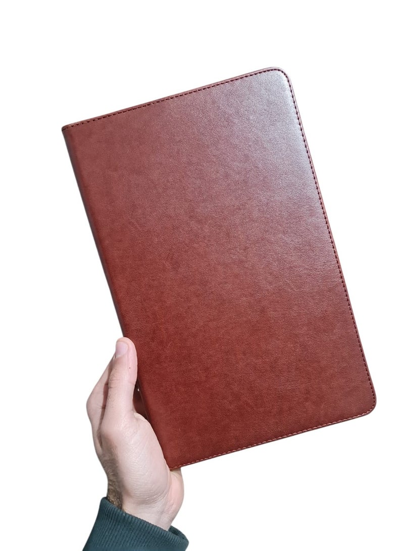 Front and back leather Cover For Tab Huawei Honor Pad 8 (12 inch) - Brown - Image 1
