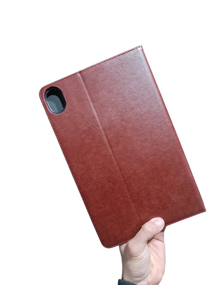 Front and back leather Cover For Tab Huawei Honor Pad 8 (12 inch) - Brown - Image 3