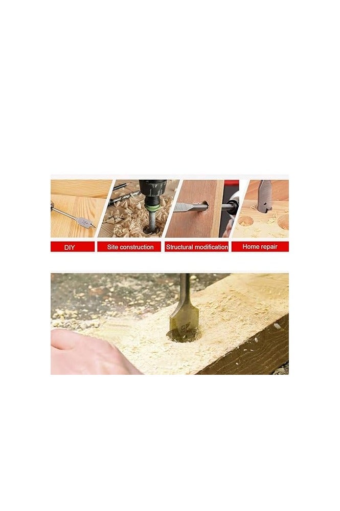 18Mm Wood Flat Drill Bits Hex Shank Wood Working Spade Drill Bits - Image 2