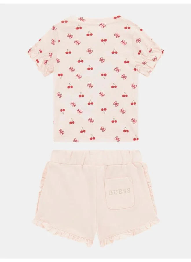 GUESS Kids Short Sleeve T-Shirt  And Shorts Set
