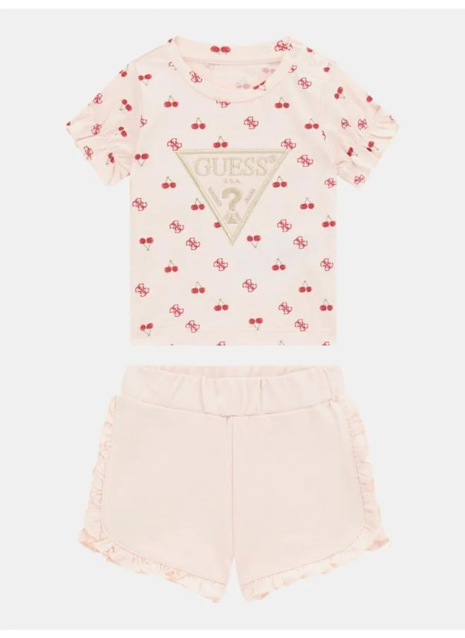 GUESS Kids Short Sleeve T-Shirt  And Shorts Set