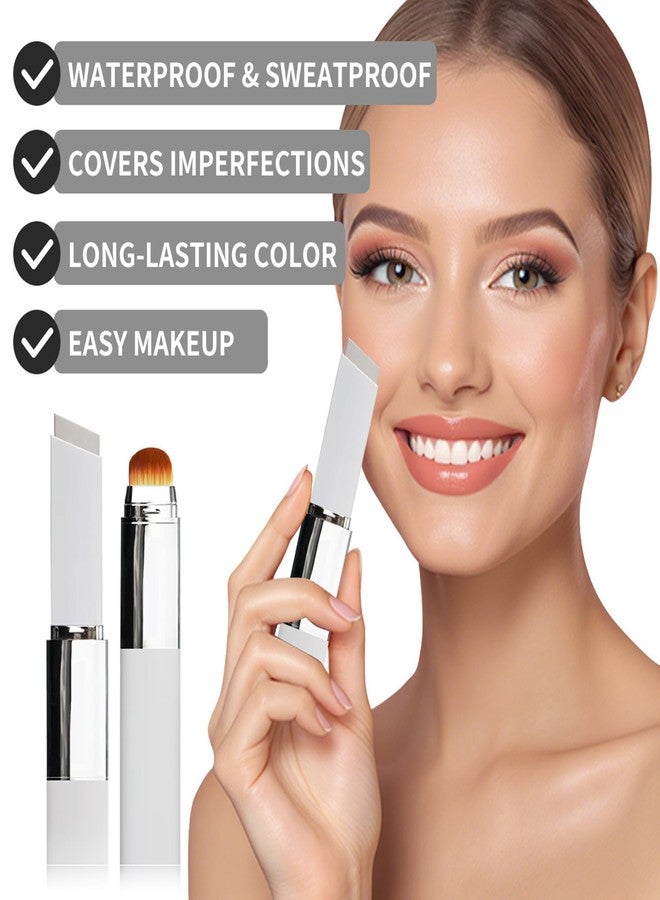 SURORAIN Color Changing Foundation, Color-Changing Cover Cream Stick, Long-Lasting Moisturizing Lightweight Concealer, Waterproof and Sweat-Resistant, Natural Makeup for All Skin Types - Image 3