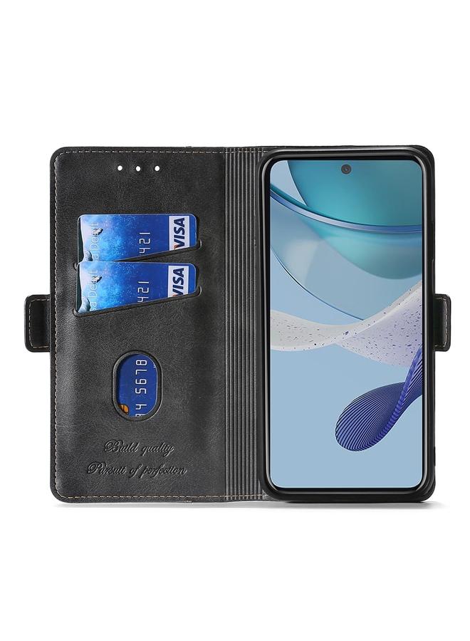 S-TOP Case For OPPO Reno10 Pro+ 5G Contrast Color Side Buckle Leather Phone Case - Image 3