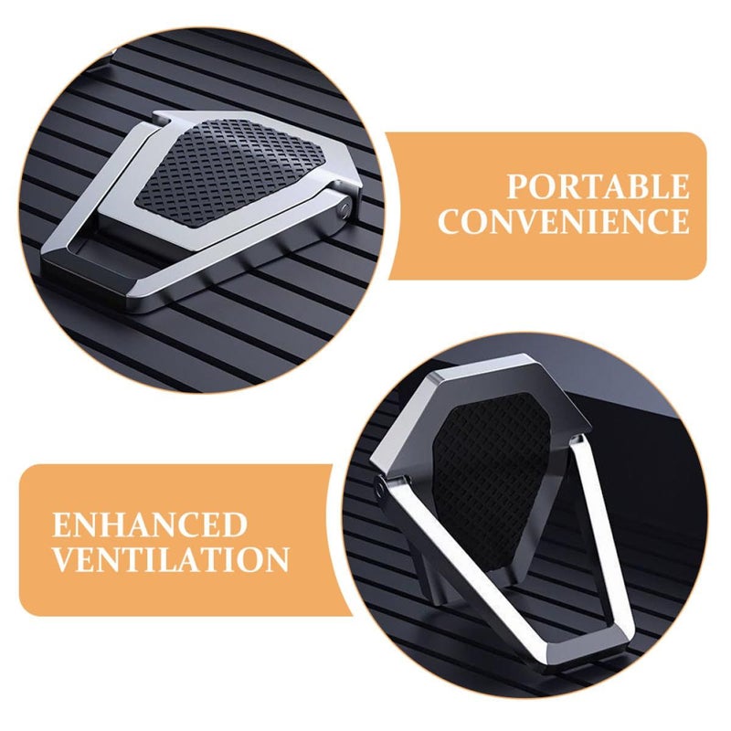 Portable Invisible Laptop Stand 4pcs Set With Self Adhesive Feet Computer Cooling Pad Ergonomic Keyboard Riser For Desk Use - Image 4