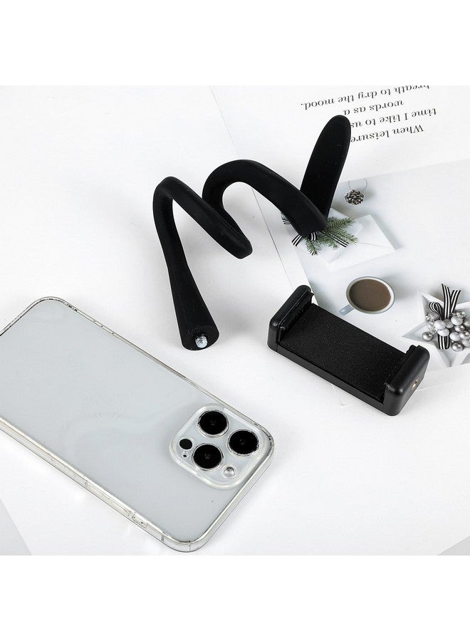 Apausvcm Stroller Phone Holder, Portable Flexible Cell Phone Holder Stand with Non-skidding Arm Grip Soft Alloy Phone Clamp Stroller Accessories for Baby Buggy Desk Handlebar Treadmill Pushchair - Image 5
