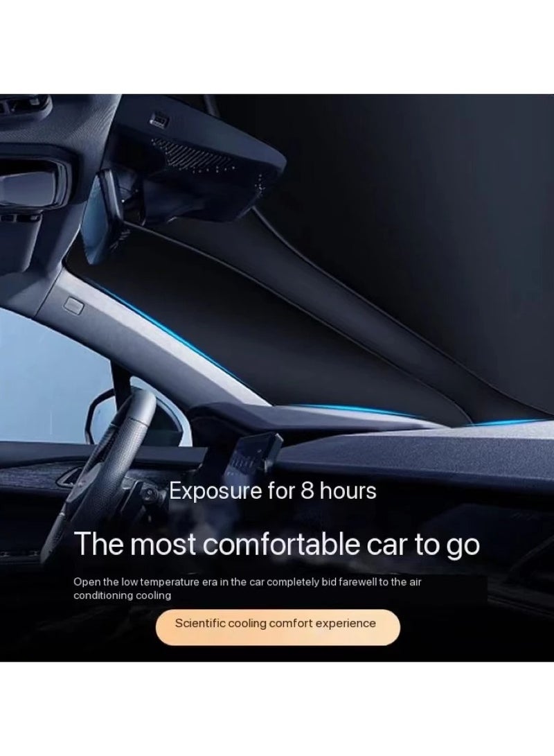 AROAQ Universal Car Windshield Sunshade UV Ray Reflector Auto Window Sun Shade Cover Protector Foldable Parasol - Image 3