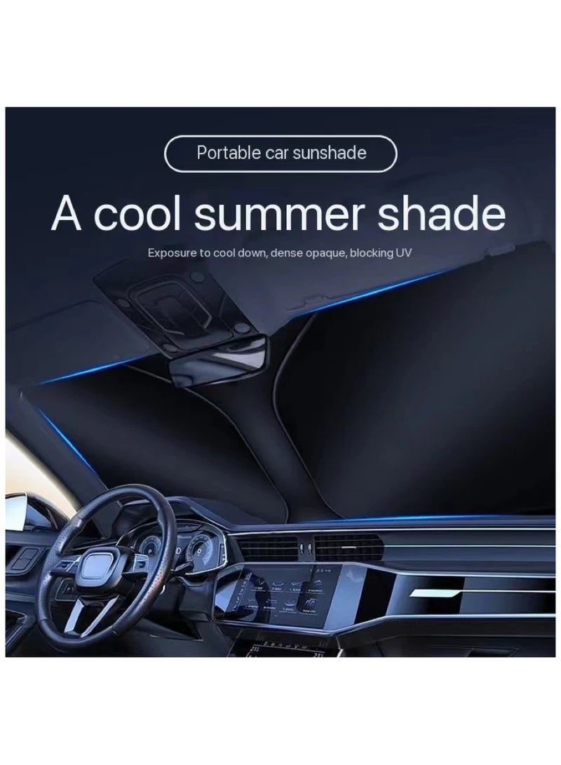 AROAQ Universal Car Windshield Sunshade UV Ray Reflector Auto Window Sun Shade Cover Protector Foldable Parasol - Image 2