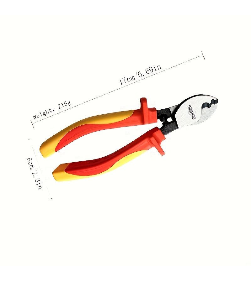 1pc Powerful Cable Cutter Wire Stripping Scissors Professional Electrician Tool - Image 2