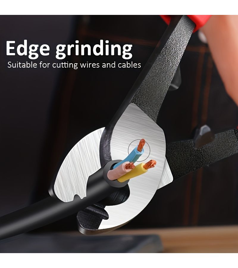 1pc Powerful Cable Cutter Wire Stripping Scissors Professional Electrician Tool - Image 3