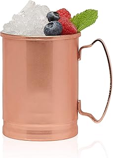 LIBBEY Libbey Moscow Mule Copper Mugs, 14-ounce, Set of 4  - Image 1