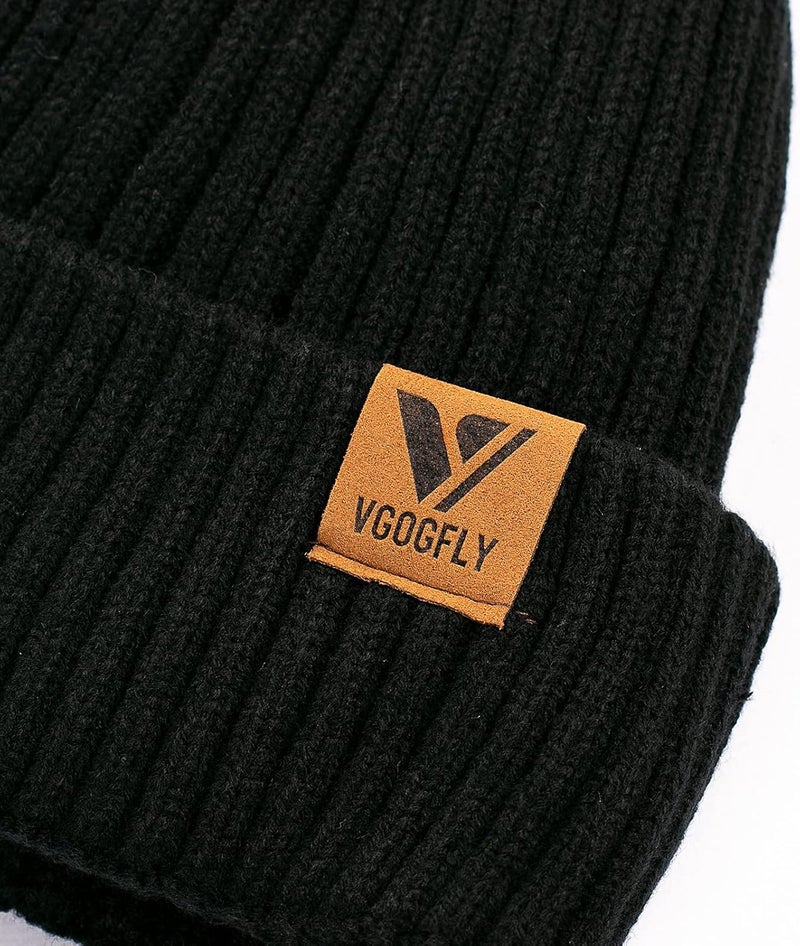 Vgogfly Lined Men Beanie Slouchy Knit Skull Cap Warm Stocking Hats Guys Women Striped Winter Beanie Hat - Image 4