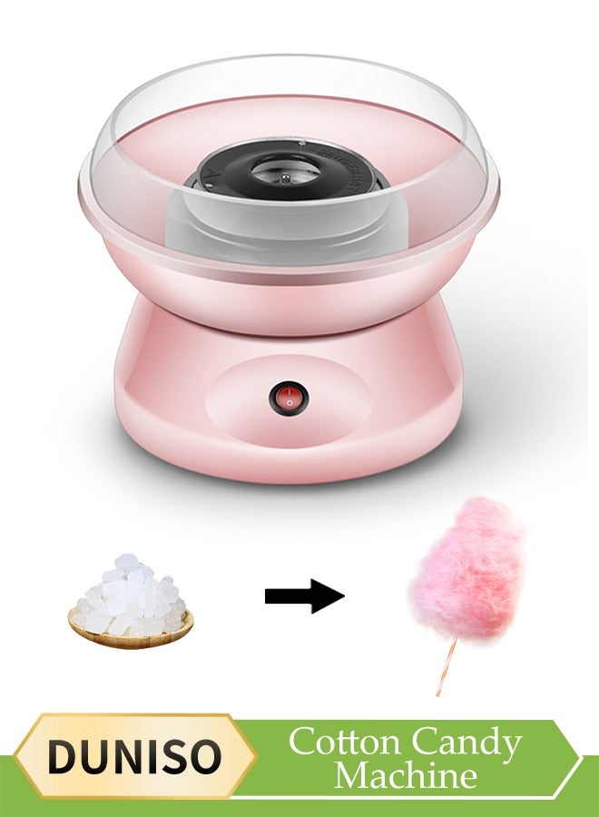 DUNISO Mini electric cotton candy machine, portable cotton candy DIY machine, household non stick children's cotton candy machine, high temperature resistance, suitable for family gatherings and celebrations, 25 * 18cm  - Image 1