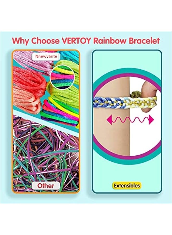 DURKU Cool Friendship Bracelet Making Kit for Girls - Fun Arts and Crafts Toy Ages 6-12, Includes Bracelet String and Rewarding Activity - Perfect Birthday Gift for Teen Girls - Image 3