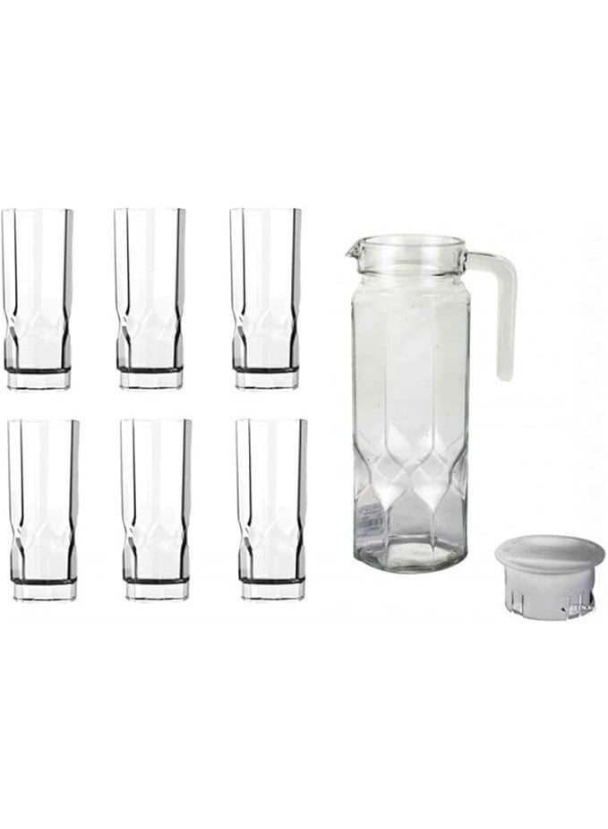 Luminarc Templar Set, made of glass, 310ml capacity, clear, dishwasher safe and lead-free, 7 pieces - Image 2