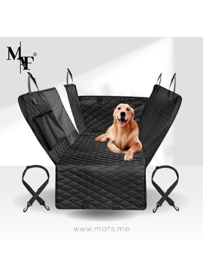 M.A&F's Dog Car Seat Cover, Waterproof and Scratchproof Dog Cover for Car Backseat, Nonslip Pet Car Seat with Mesh Window, Durable Hammock with Side Flaps for Cars, Trucks and SUV - Image 1