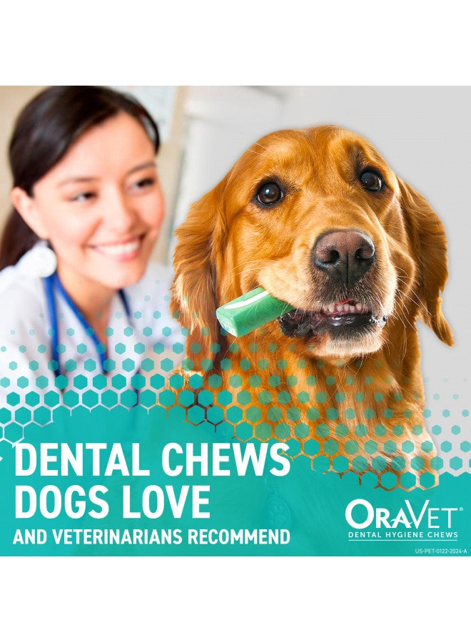OraVet ORAVET Dental Chews for Dogs, Oral Care and Hygiene Chews (Small Dogs, 10-24 lbs.) Blue Pouch, 14 Count 
