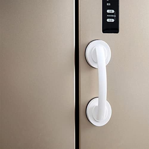 WANLIAN Powerful Suction Cup Glass Mirror Door Handle, Refrigerator Drawer Bathroom Suction Cup Wall handrail, Bathtub Shower Handle Kitchen Drawer Cabinet Handle Suction Cup (White) - Image 3