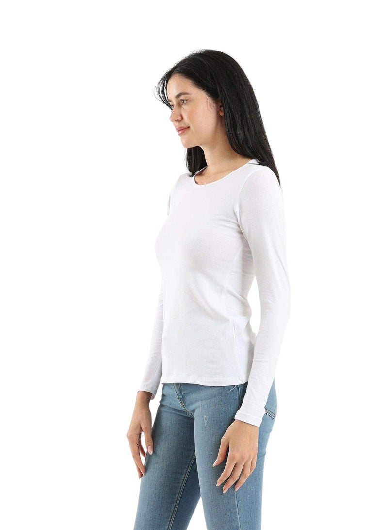 Cotton Long Sleeve Round Neck Body Top