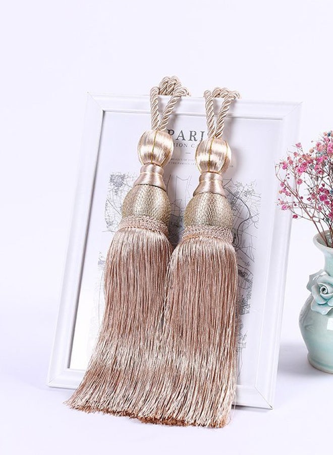 Tassel and ball-shaped curtain ties 1 pair - Image 2