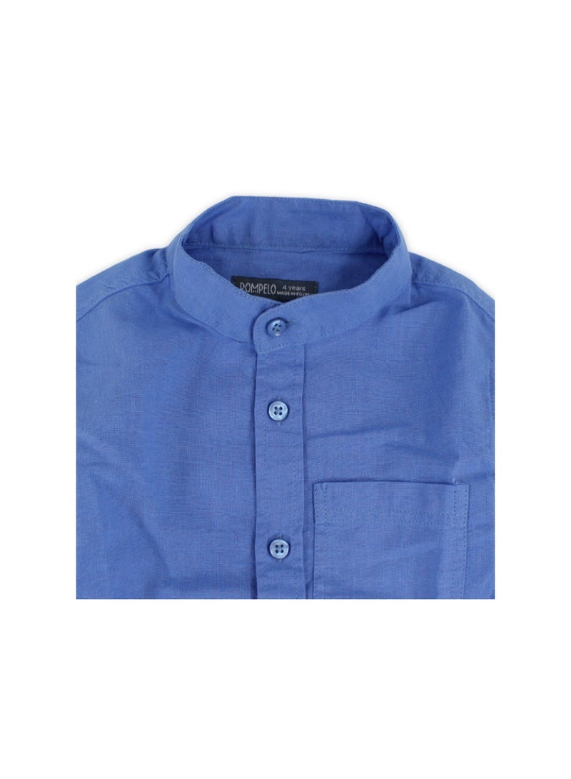 Pompelo Boys Cotton Long-Sleeved Shirt - Image 3