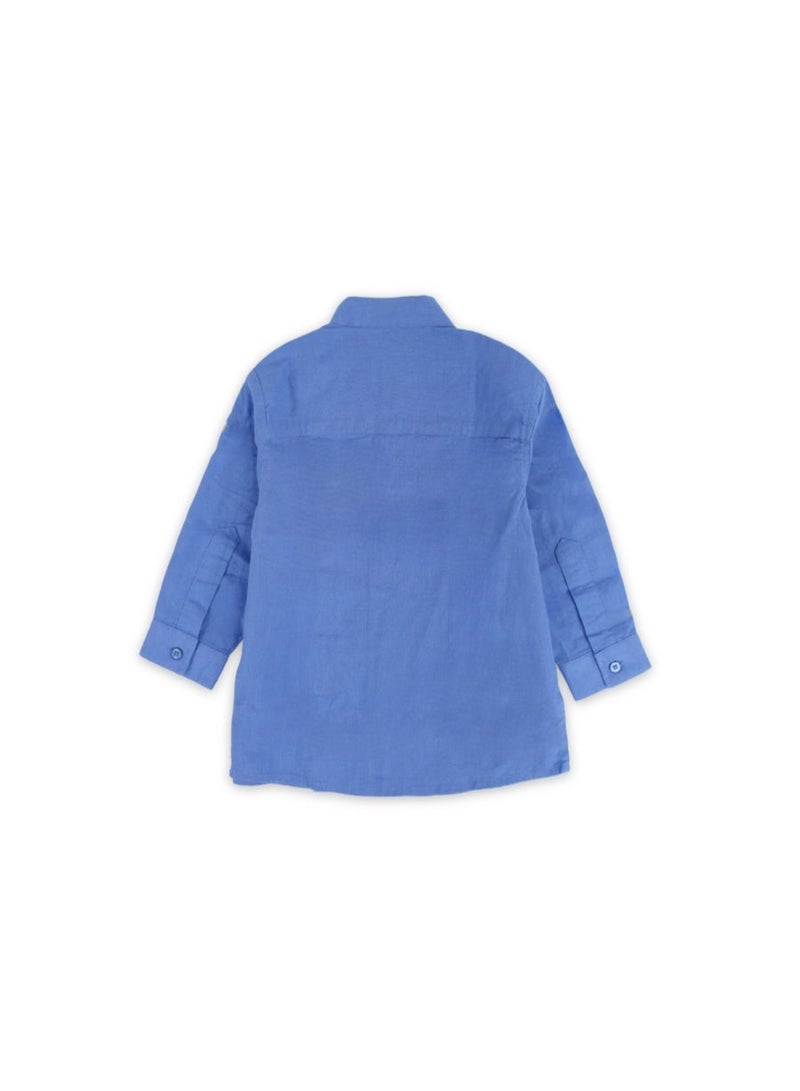 Pompelo Boys Cotton Long-Sleeved Shirt - Image 2