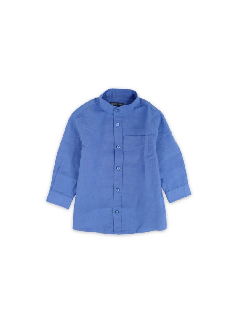 Pompelo Boys Cotton Long-Sleeved Shirt - Image 1