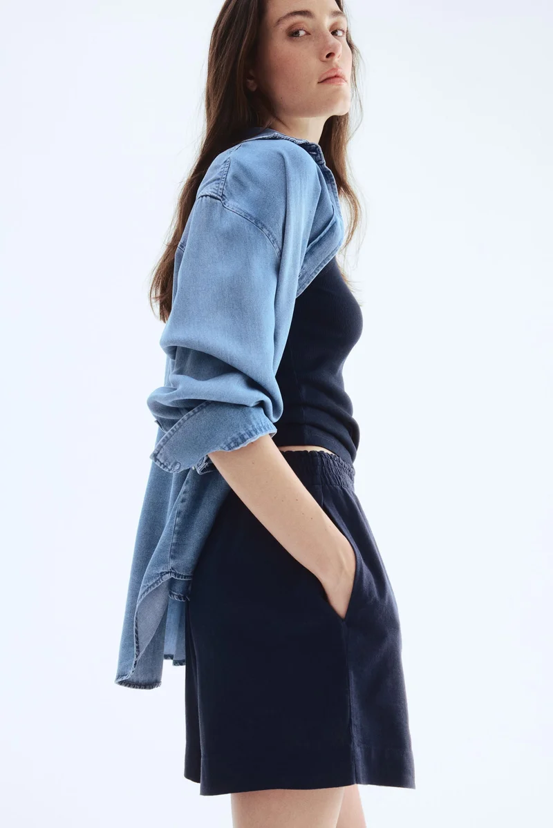 H&M Linen-blend shorts