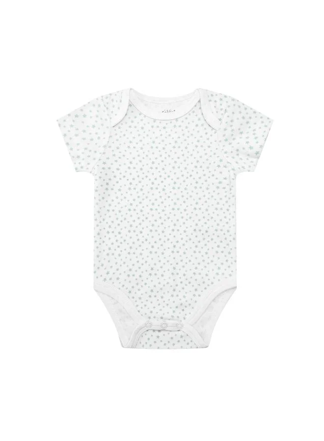 Luna & Lily 5-Piece Dino Print Onesie, Cap, Bib, Mittens and Bodysuit