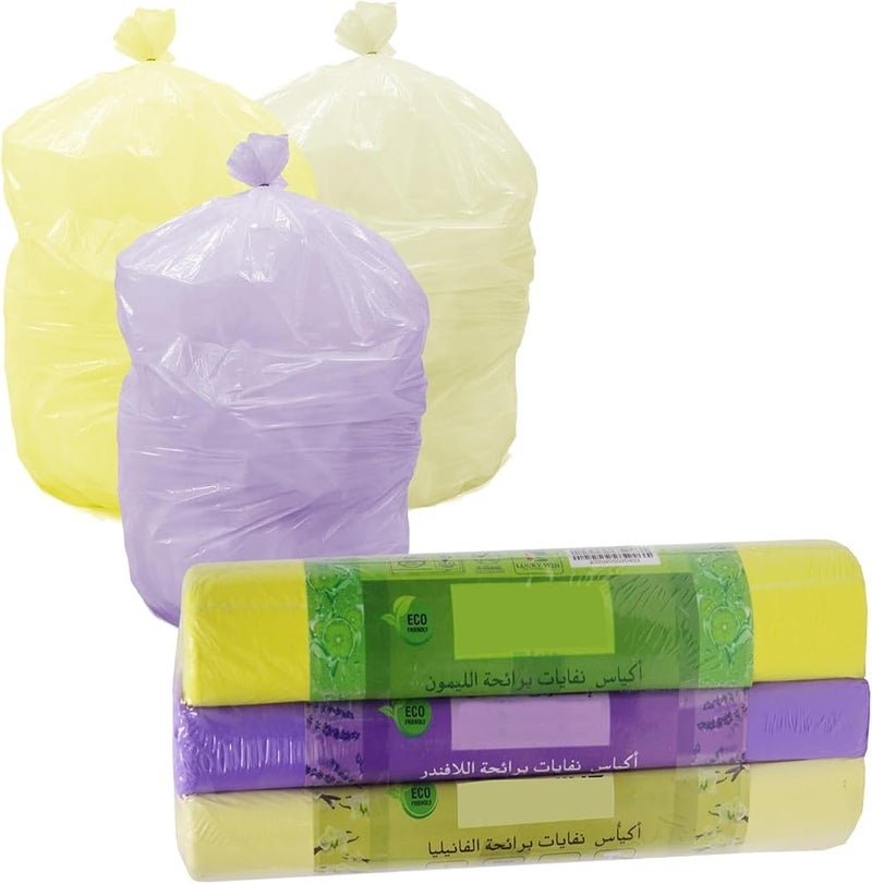 Home Smart Fragrance Garbage Plastic Bags Pack of 3 Rolls Total Bags 60 and Size 5 Gallons Good for Kitchen Home Garden and Outdoor Activity (60) - Image 1